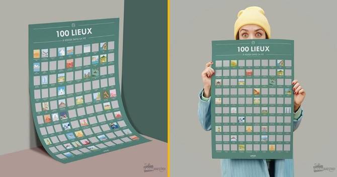 Poster à Gratter 100 Choses à Faire Dans Sa Vie Top 30+ meilleurs posters à gratter